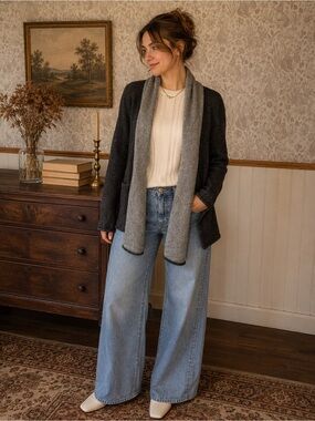 Aritzia Babaton Wool & Cashmere Open Cardigan – XS